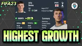 HIGHEST GROWTH IN FIFA 23 CAREER MODE