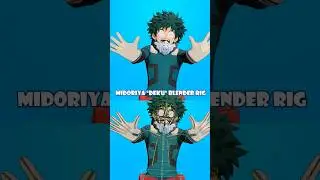 Midoriya FREE RIG for Blender - My hero Academia - Deku