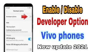 How to enable Developer Option in Vivo phones | Usb debugging android