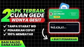 Cobain ! Cuan Jutaan dari 2 APK Penghasil Uang 2024 ini | Cara Dapat Saldo Dana Gratis 2024