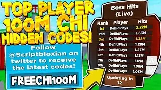 TOP 10 PLAYER AND FREE 100M CHI CODES IN NINJA LEGENDS! Roblox