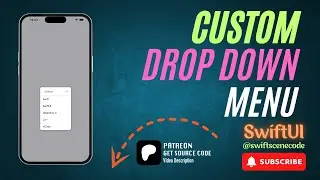 Custom Drop Down Menu SwiftUI IOS: 15.0+