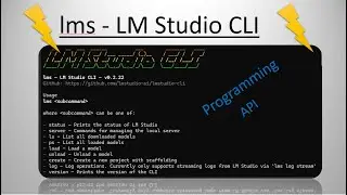 Control LM Studio Server using lms CLI