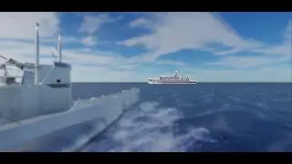 Sinking Cruiser Animation