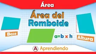 🔹📐 Área del romboide en 4 MINUTOS | ¿CÓMO CALCULAR EL ÁREA DEL ROMBOIDE? | SÚPER FÁCIL