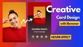 Creative Team Member Card Design with Cool Hover Effect using Elementor | Elementor Tips and Tricks