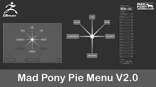 Zbrush - Pie Menus V.2.0 and V.2.1