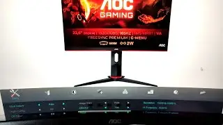 How to reset to the default settings an AOC C24G2AE/BK monitor