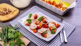 Индейка в горчично-медовом соусе с бататом. Вкусно, быстро, ШЕФМАРКЕТ!