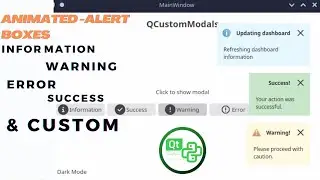 Creating modern and animated ALERT modals: UI/UX desktop GUI design