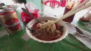 Cambodian Noodle (Num Pachok) in Preah Dak