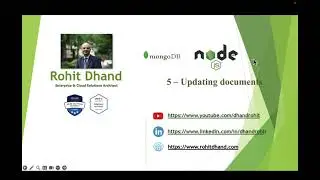 Nodejs Mongodb  - 5 Updating Documents