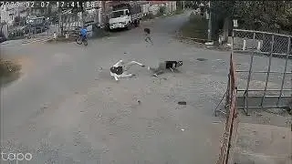 Scooter collision at intersection with two riders on each vehicle