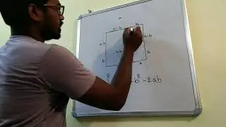 Prove a minus b whole square geometrically | prove a - b whole square.