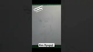 Step by step Drawing Anime Ken Ryuguji from Tokyo Revengers #shorts