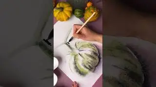 Тыква акварелью 🎃