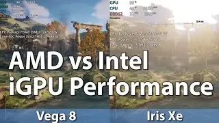 AMD vs Intel iGPU Test Part 2 TEASER - Ryzen 7 5800U Vega 8 vs Intel i7-1165G7 Xe - Same RAM/TDP
