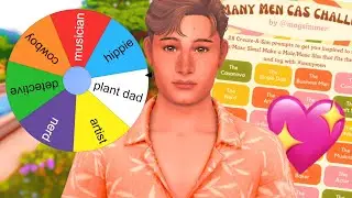 trying the MANY MEN CAS challenge✨️ | Sims 4: CAS Challenge