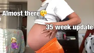 35 week pregnant BELLY update Ft ttdeye lenses
