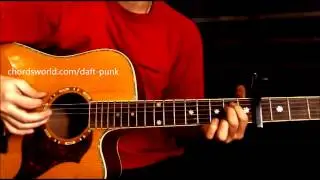 Beyond Chords Daft Punk ChordsWorld.com Guitar Tutorial