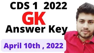 CDS 1 2022 GK Answer Key | UPSC OTA IMA INA GS | Gov Exam Funda | AFA |