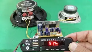 Bluetooth with Stereo Amplifier! LIVE ! (step by step)