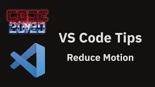 VS Code tips — Turning off animations in the editor using reduce motion