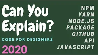 (UX/UI) Code Simplified for Designers  2020 / 10 tech words in 10 minutes.