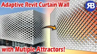 Revit Snippet: Create Adaptive Curtain Wall with Multiple Attractors