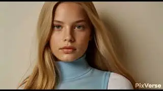 Swedish female teen model poses for a magazine created in Pixverse AI