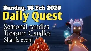 Sky Daily Quest today - Vault of Knowledge 16 Feb 2025 | Sky Children of the Light | Sandwichies Ch