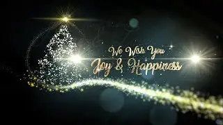 Animated Christmas Card Template - Christmas Sparkles