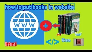 Let's  add a book in website only using html And css 📙