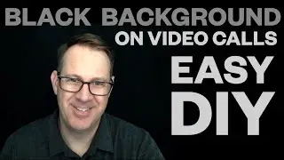 Build your own cheap and easy black background for video conferences