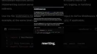 What is Middleware in Next.js, really? 