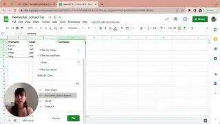 How to use filters in Google Sheets?