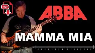 ABBA - Mamma Mia (🔴Bass Tabs | Notation) 