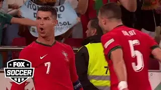 Cristiano Ronaldo scores game-winning goal in 88 against Scotland | UEFA Nations League