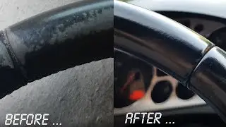 Easy repair of the leather steering wheel