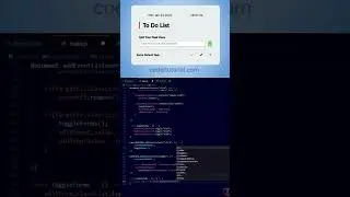 Advance Todo List App Using Simple HTML, CSS & JavaScript #todoapp #website  #javascript #shorts