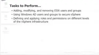 Lesson 18   Administering VMware ESXi Server Security  vmware vsphere