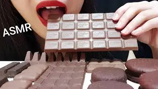 POPULAR CHOCOLATE FROZEN ASMR MILKA DOVE KITKAT Most Satisfying Eating Sounds NO TALKING 얼음초콜릿 먹방