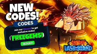 *NEW* ALL WORKING CODES FOR ANIME LAST STAND! FREE REROLLS & EMERALDS!