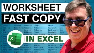 Excel - Quickly Make Multiple Copies Of A Sheet In Excel - Episode 1981