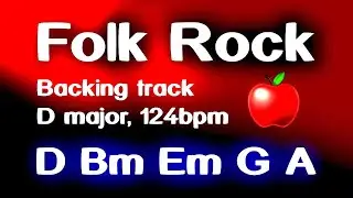 Folk Rock 16245 D major 124bpm, backing track. Play along & have fun!