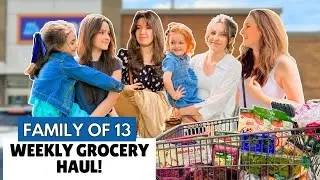 Shopping for 11 Kids at ALDI & More! Grocery Haul for a Big Family