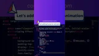 Text Typing Effect Using HTML, CSS, and JavaScript #shorts #webdesign #htmltutorial #typingeffect