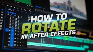 How to rotate in Adobe After Effects CC