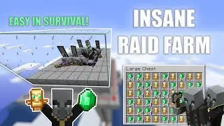 Minecraft EASY RAID FARM Insane Loot! 1.16 Tutorial!