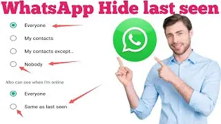 How to hide WhatsApp last seen | last message hide WhatsApp | WhatsApp setting seen message